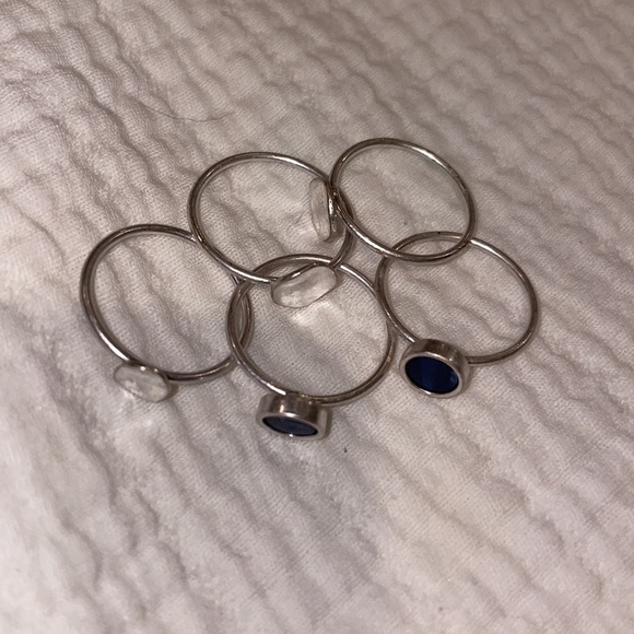 Silver Stackable Rings Costume Jewelry - Picture 3 of 6